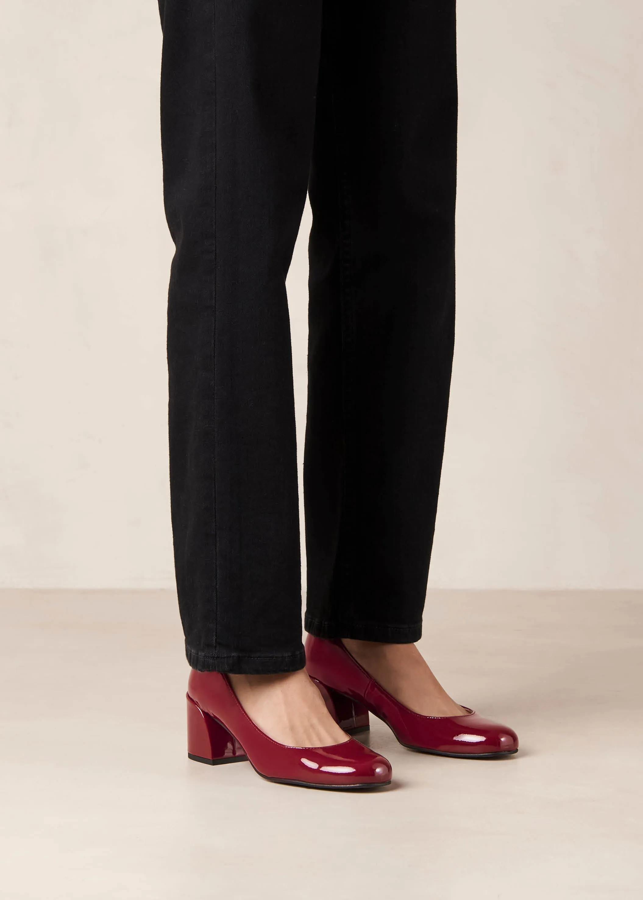 Antoine Onix Burgundy Leather Pumps
