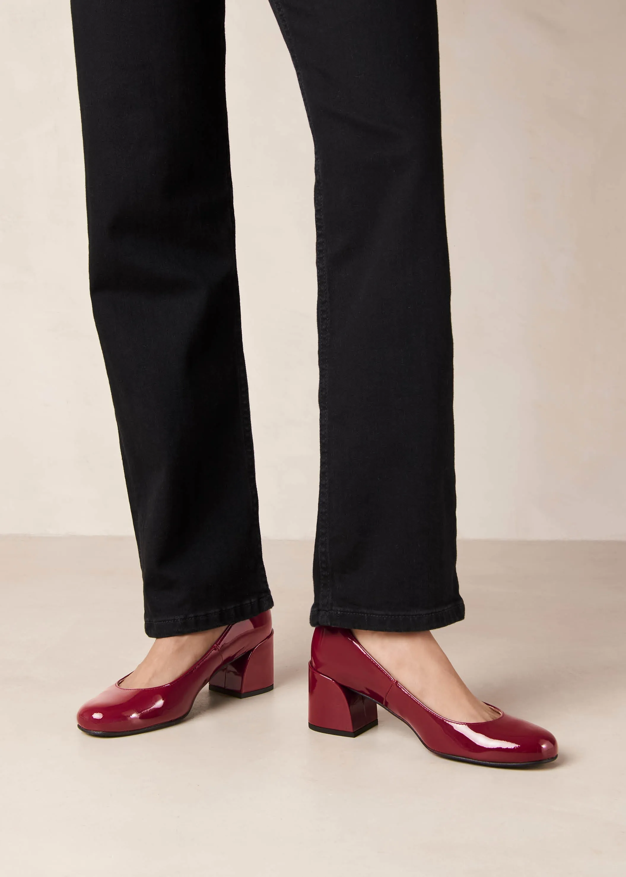 Antoine Onix Burgundy Leather Pumps