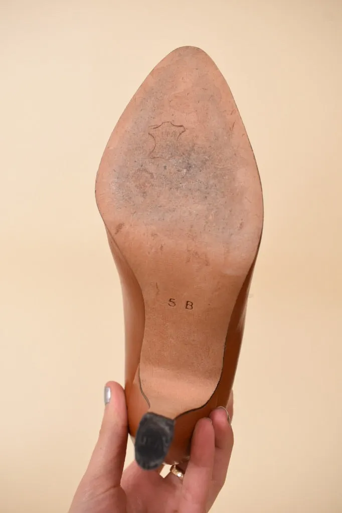 Brown Leather Pumps By Escada, 5