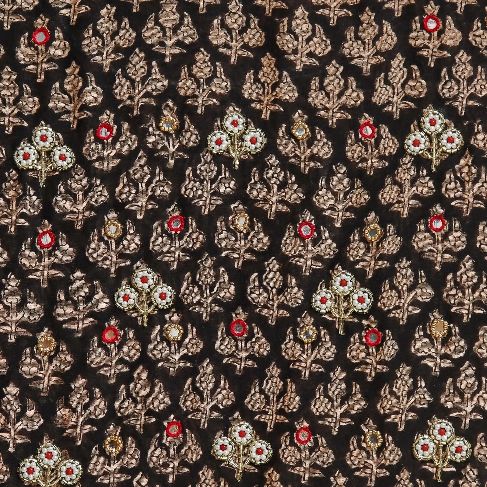 Buti Print Chanderi Silk Suit Set (GOTA26)