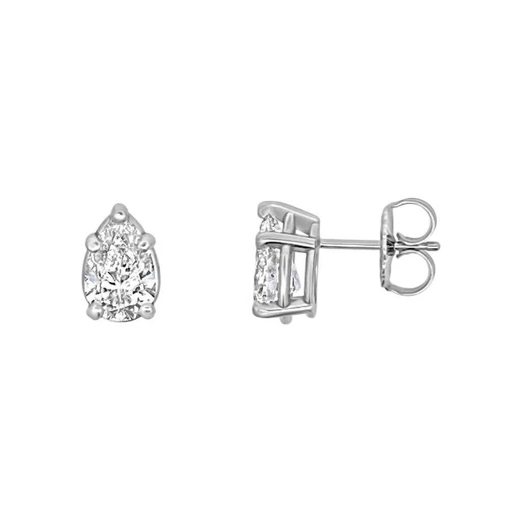 Clara by Martin Binder Pear Diamond Stud Earrings (2.00 ct. tw.)