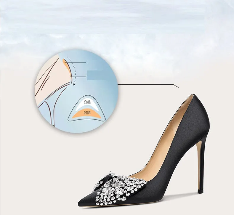 High-heeled shoes spring and summer new stiletto pointed high-heeled rhinestone- Mili