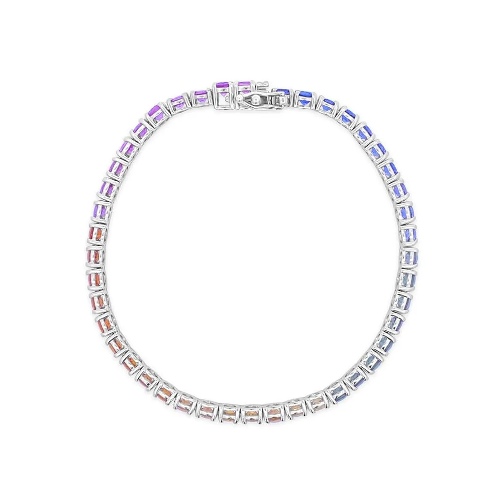 Irisa by Martin Binder Rainbow Sapphire Tennis Bracelet