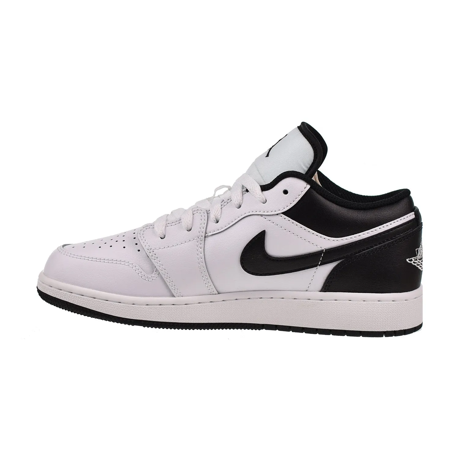 Jordan 1 Low (GS) Big Kid's Shoes White-Black