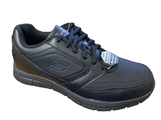 Skechers men's safety work shoe Nampa 77156EC/BLK black 