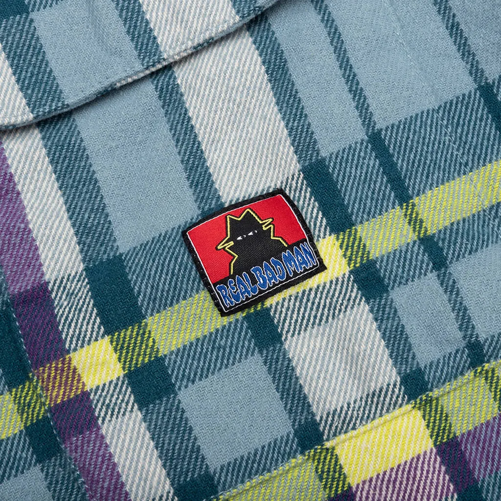 Work Flannel Shirt - Blue